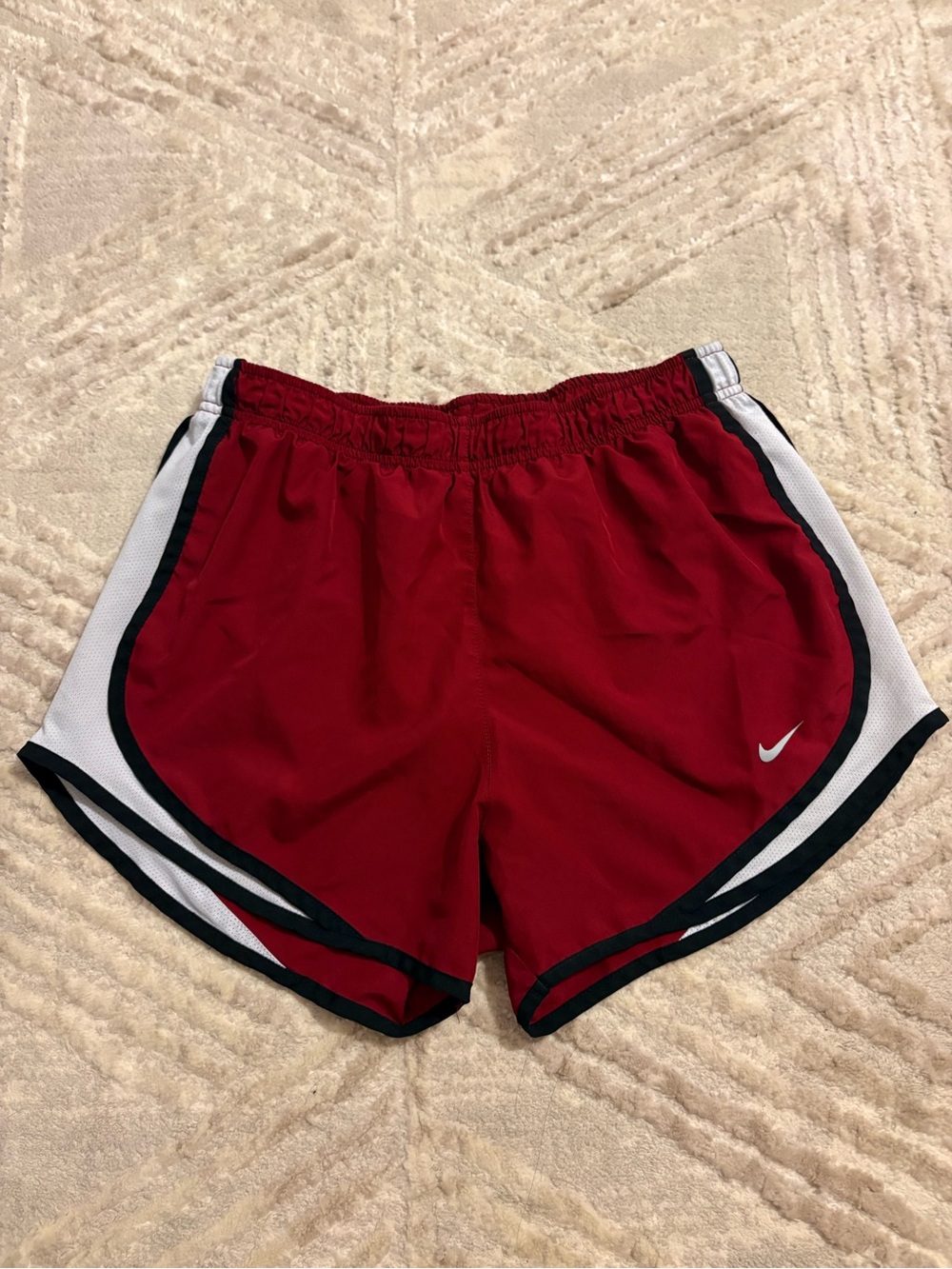 Nike Dri Fit Shorts in Red
